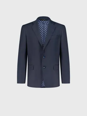 130s Wool Blazer Dark Navy