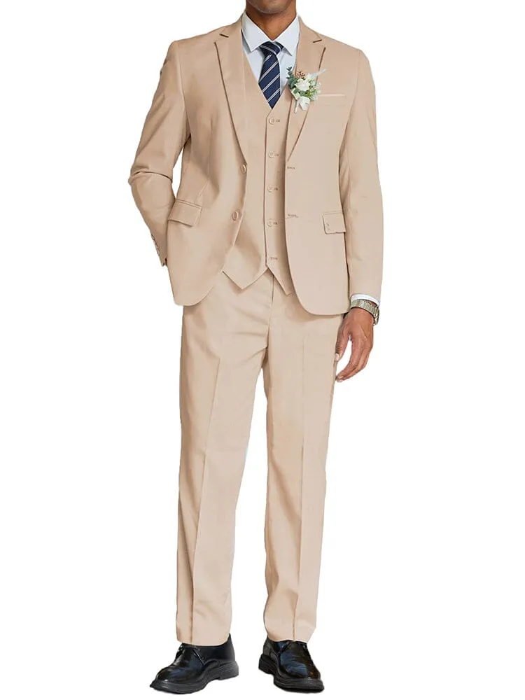 3-Piece Cotton Linen Suit Set (US Only)