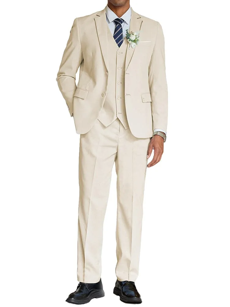 3-Piece Cotton Linen Suit Set (US Only)