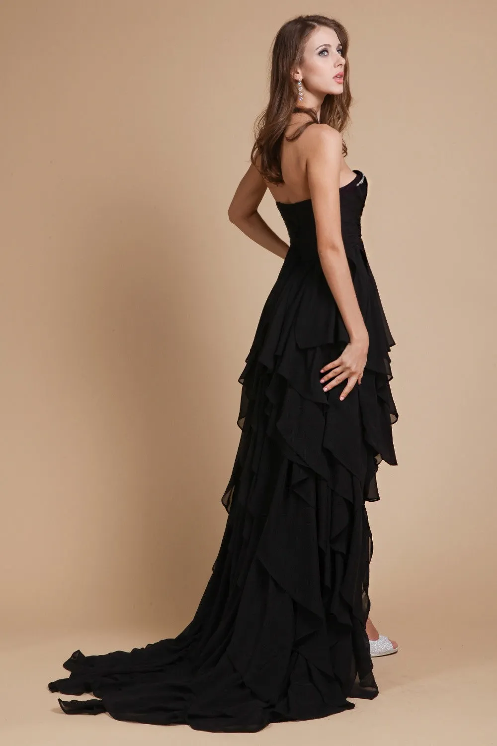 A-Line/Princess Sweetheart Sleeveless Beading Chiffon Dresses