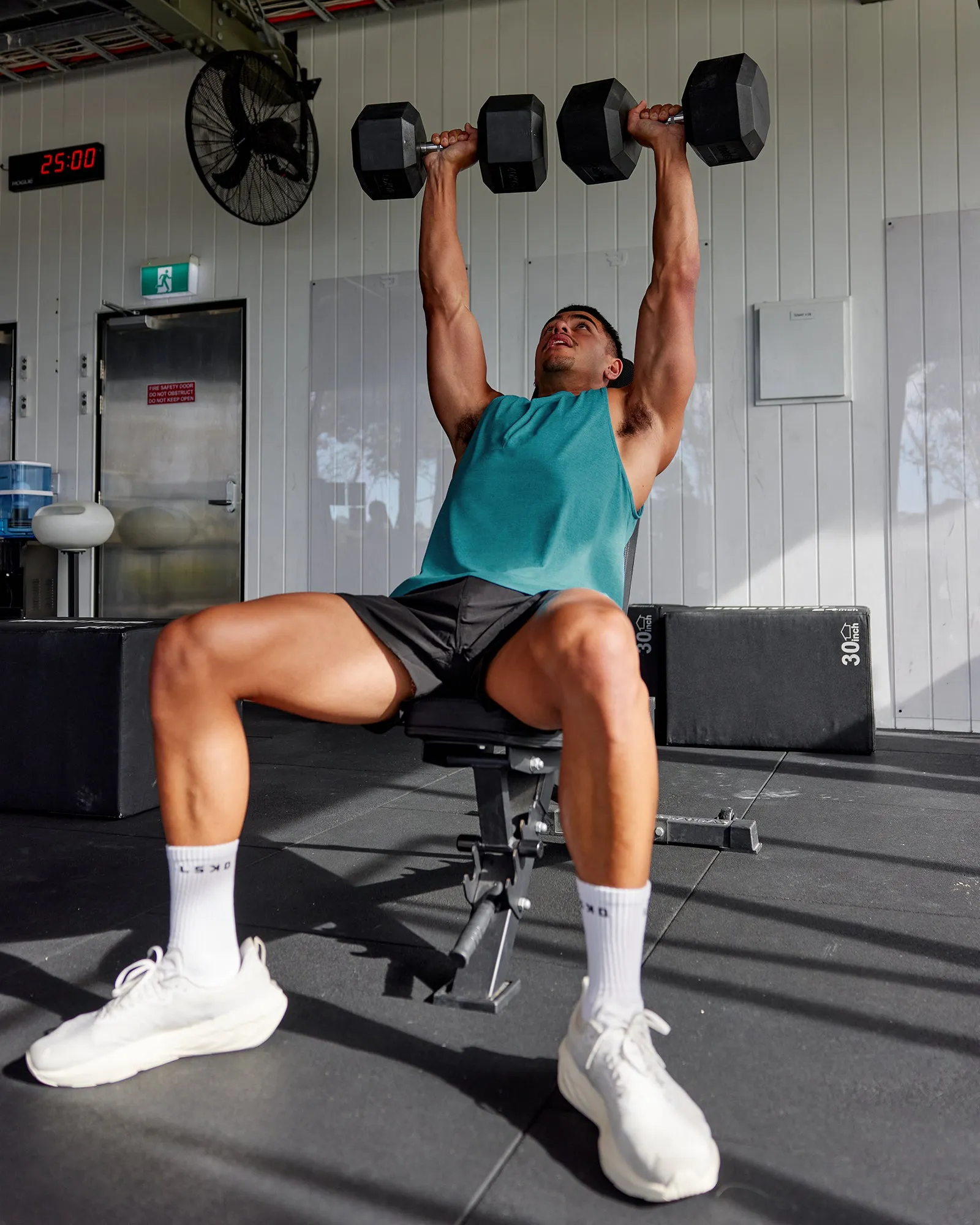 AeroFLX  Seamless Muscle Tank - Blue Bird Marl