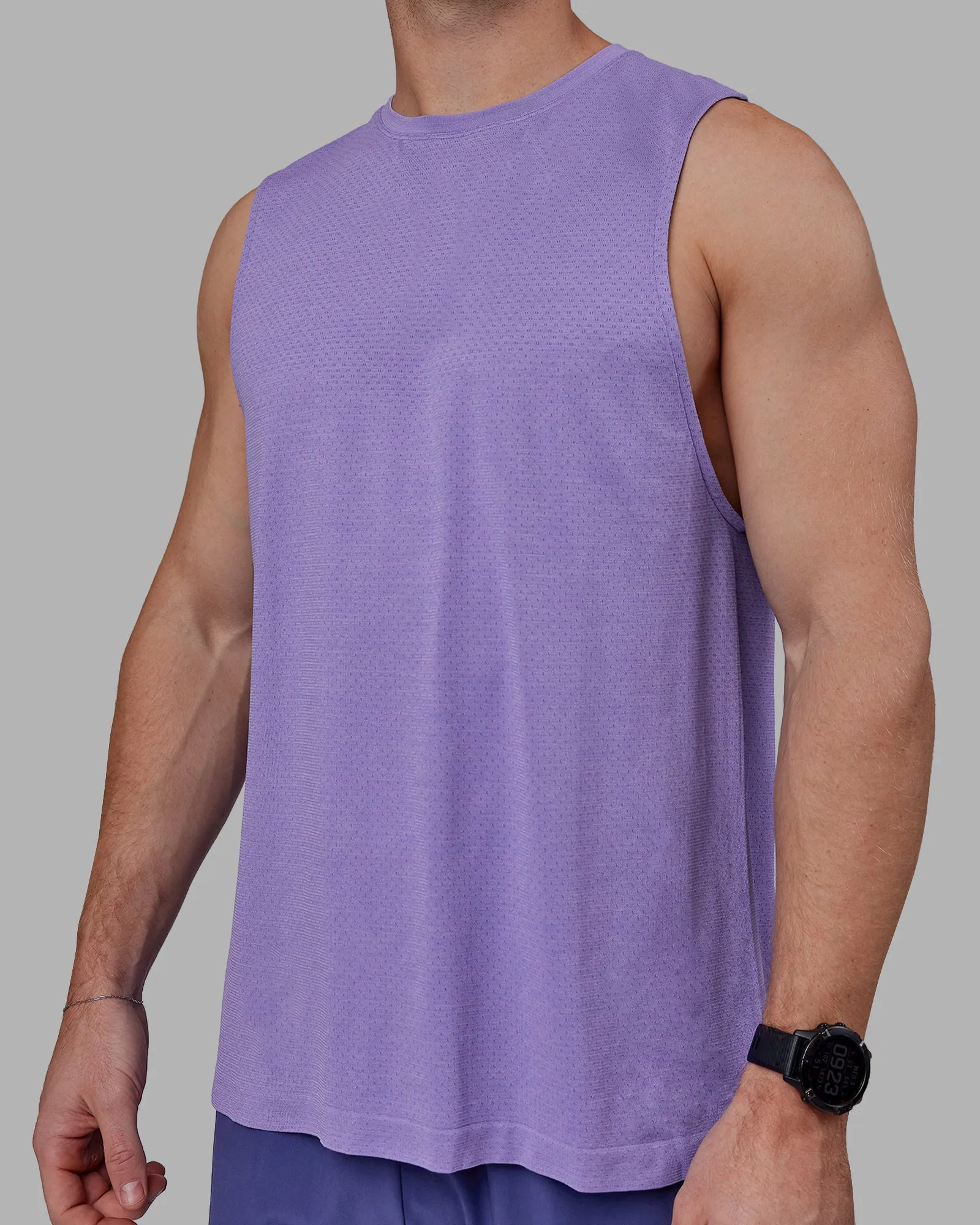 AeroFLX  Seamless Muscle Tank - Dahlia Purple Marl