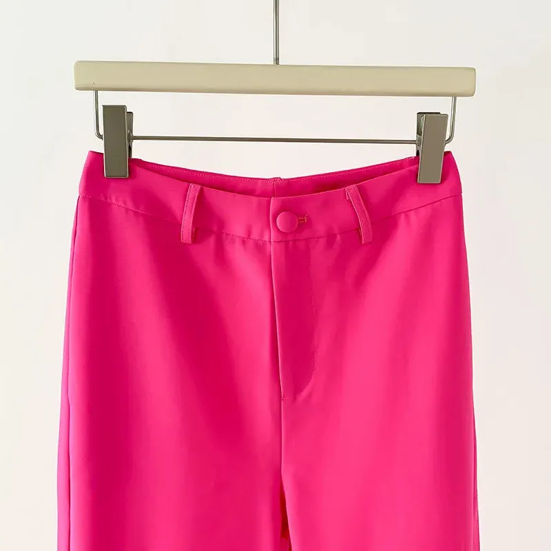 Amanza Feather Blazer Pants Set