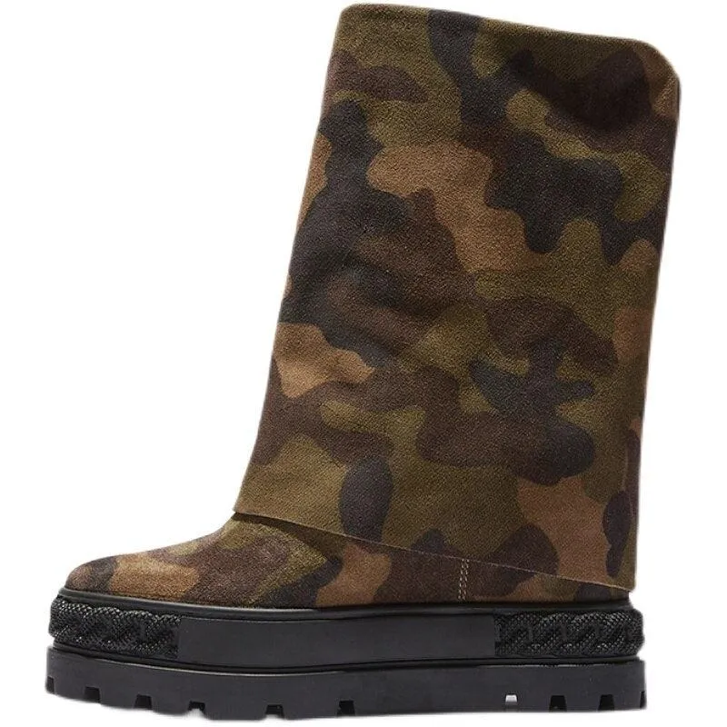 Army Ready Camouflage Suede Boot