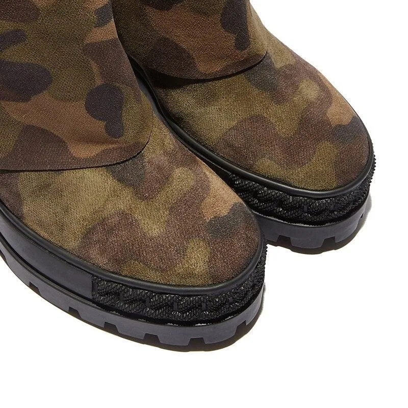 Army Ready Camouflage Suede Boot