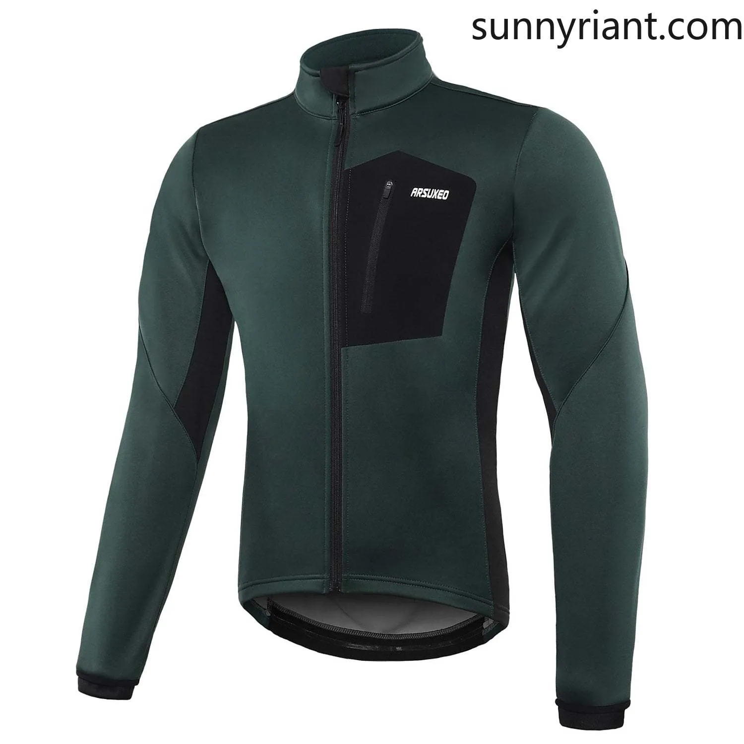 Arsuxeo Men's Cycling Jacket Winter Elastane Bike