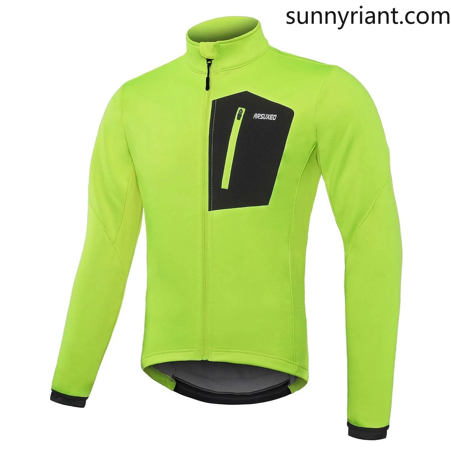 Arsuxeo Men's Cycling Jacket Winter Elastane Bike