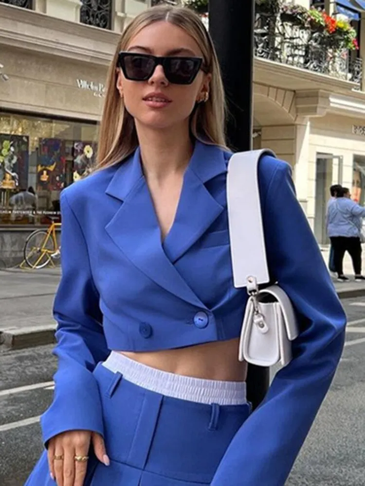 Ashore Shop Elegant Fashion Blazer Suit Two Piece Sets Sexy Outfits Matching Sets Long Sleeve Blazer and Skirt Set Clothes