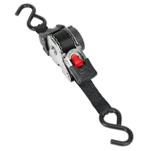 Auto Retractable Ratchet Tie Down 25mm x 3m