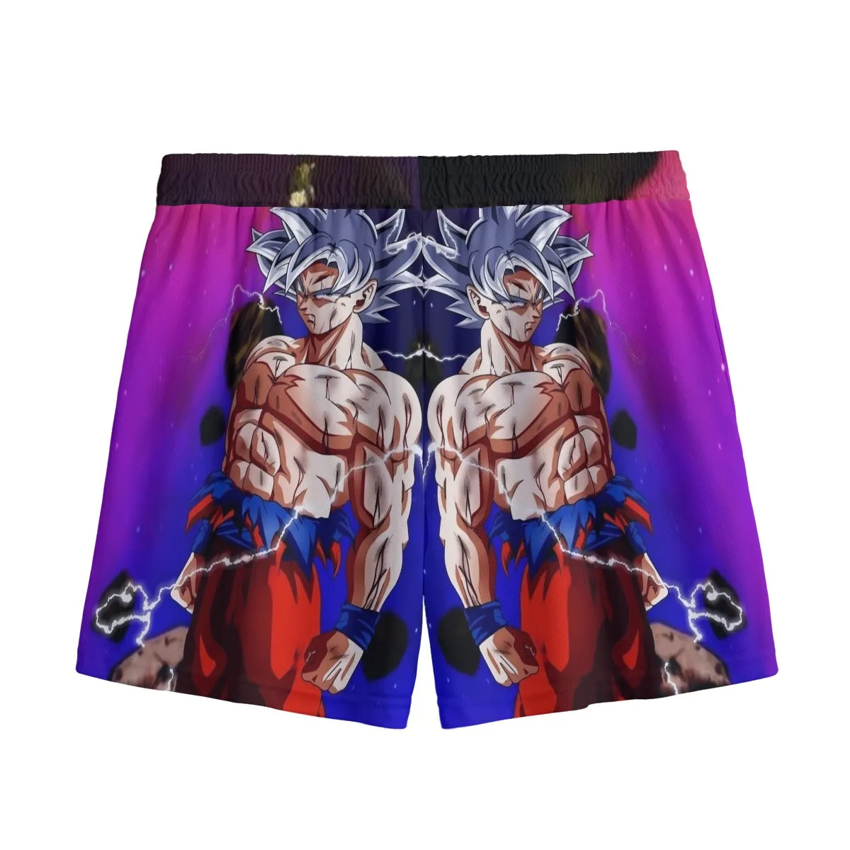 Awesome Ultra Instinct Silver Hair Goku DBZ Kids Mesh Shorts