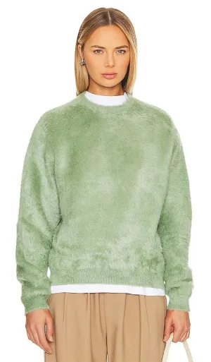Aztech Mountain Marc Silk N Cashmere Crew in Sage