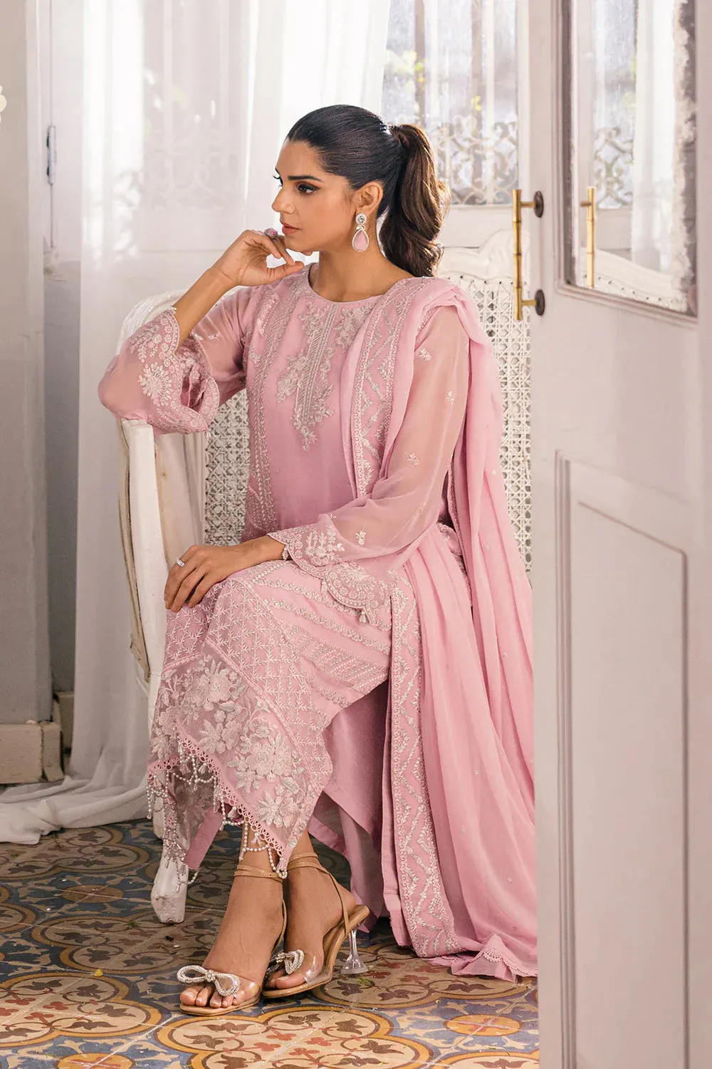 Azure | Ensembles Embroidered Formals | Tender Tulip