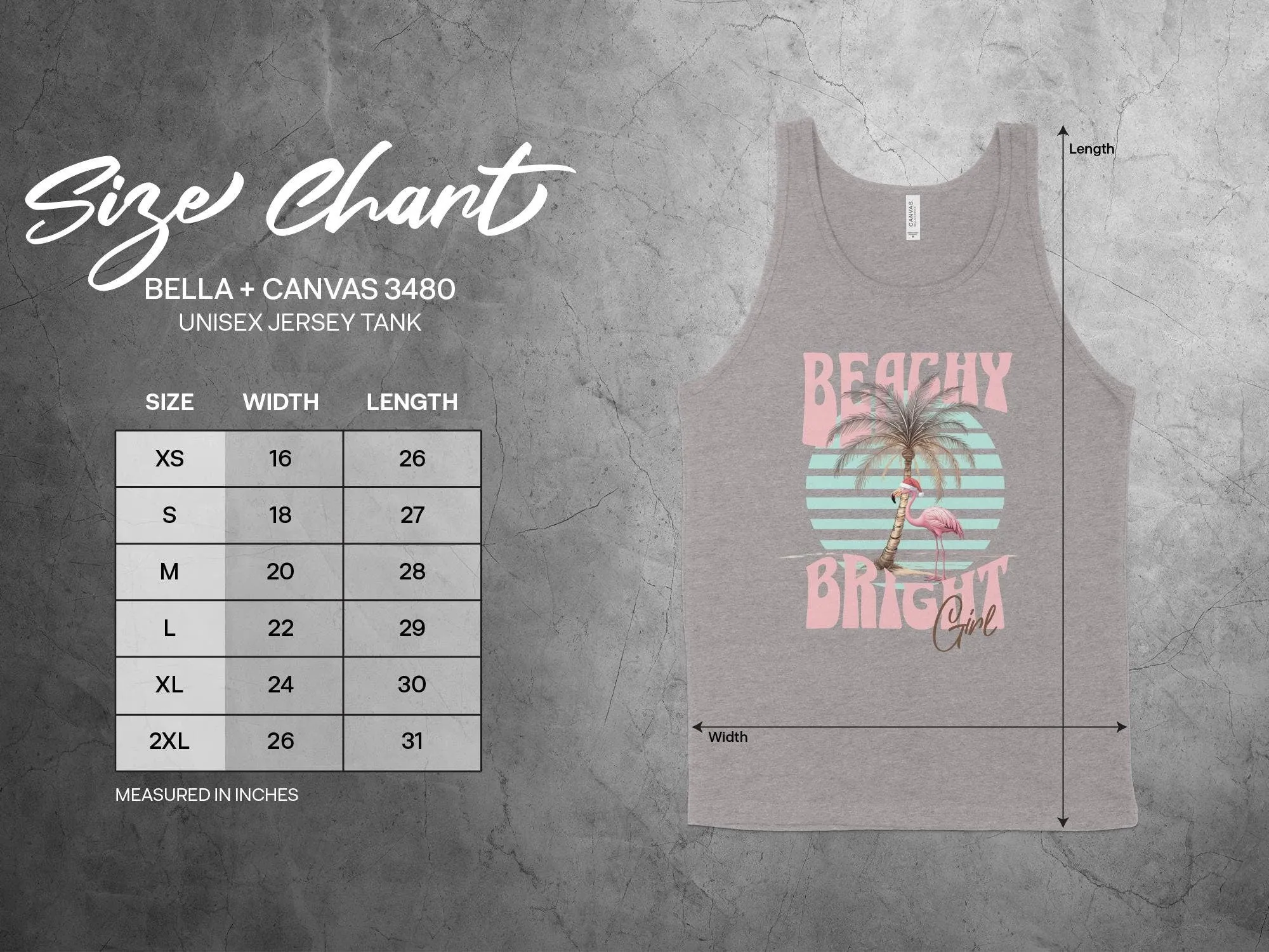 Beachy Bright Graphic T-Shirt, Flamingo and Palm Tree Tee, Summer Vibes Shirt, Tropical Beachwear, Casual Vacation Tank Top