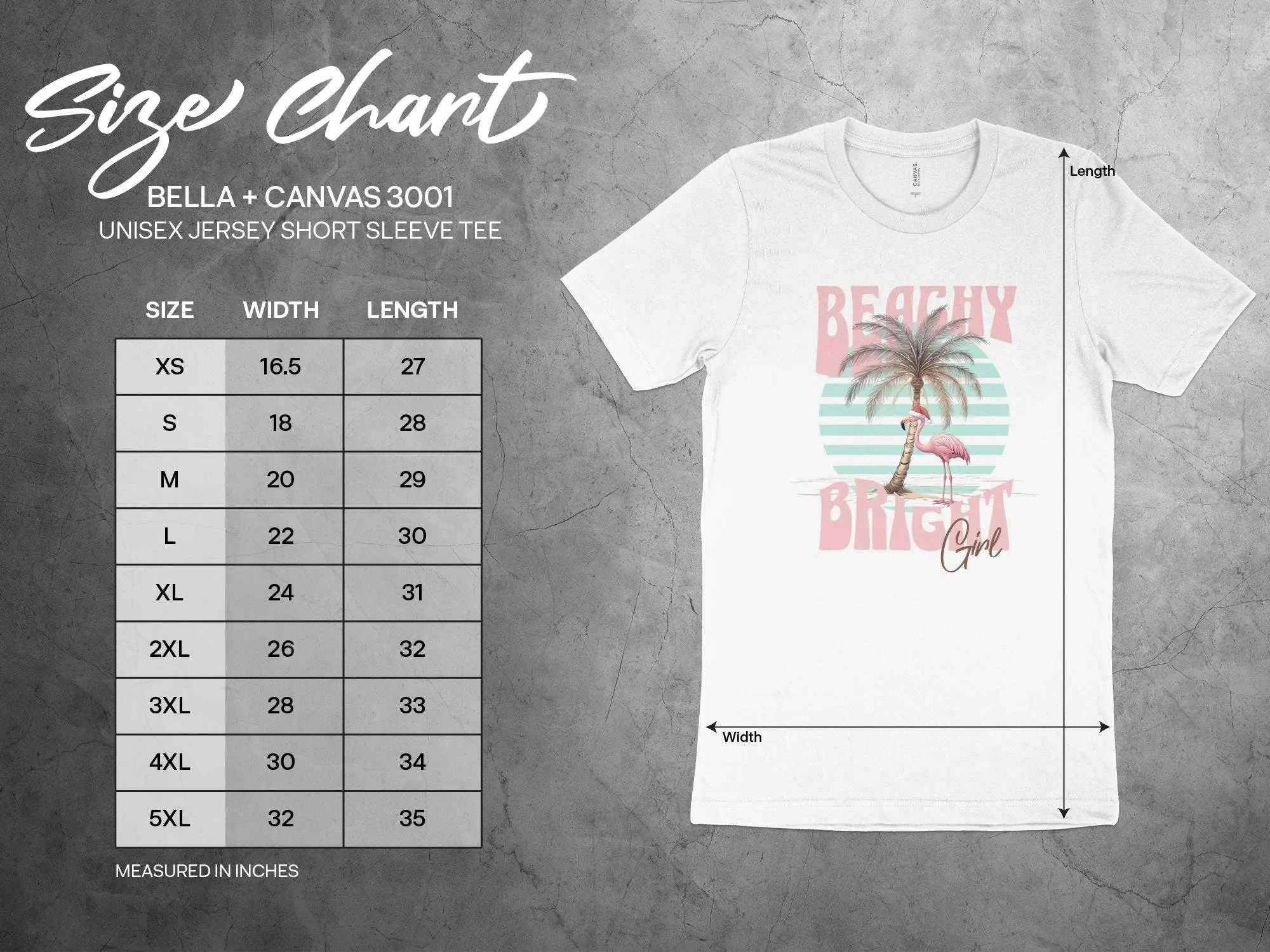 Beachy Bright Graphic T-Shirt, Flamingo and Palm Tree Tee, Summer Vibes Shirt, Tropical Beachwear, Casual Vacation Tank Top
