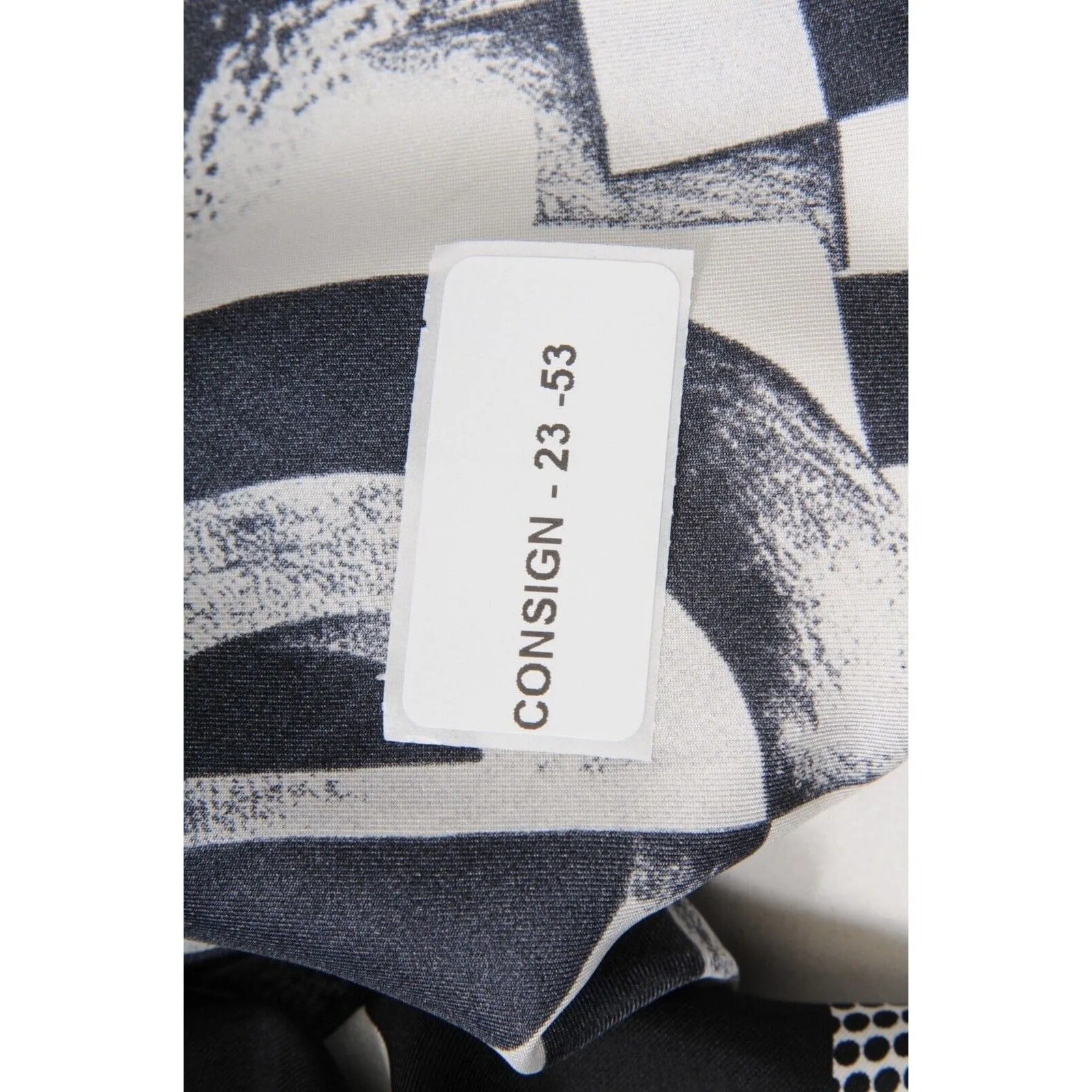 Black White Silk Medusa Print Button Down Shirt