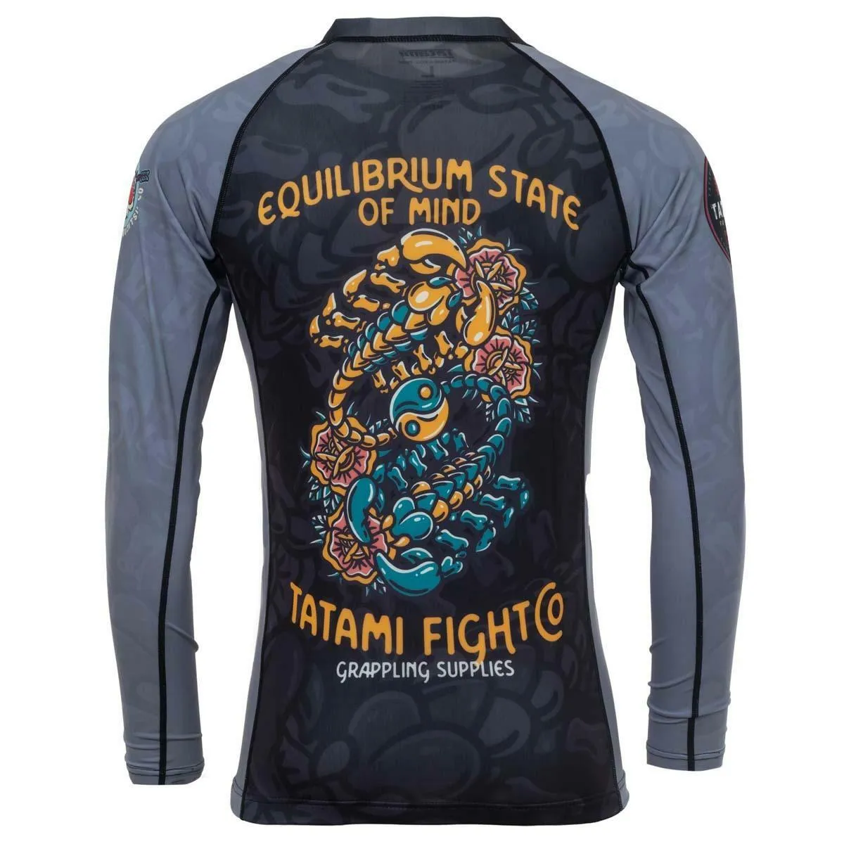 Black/Grey Tatami Equilibrium Eco Tech Recycled Rash Guard