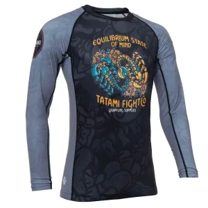 Black/Grey Tatami Equilibrium Eco Tech Recycled Rash Guard