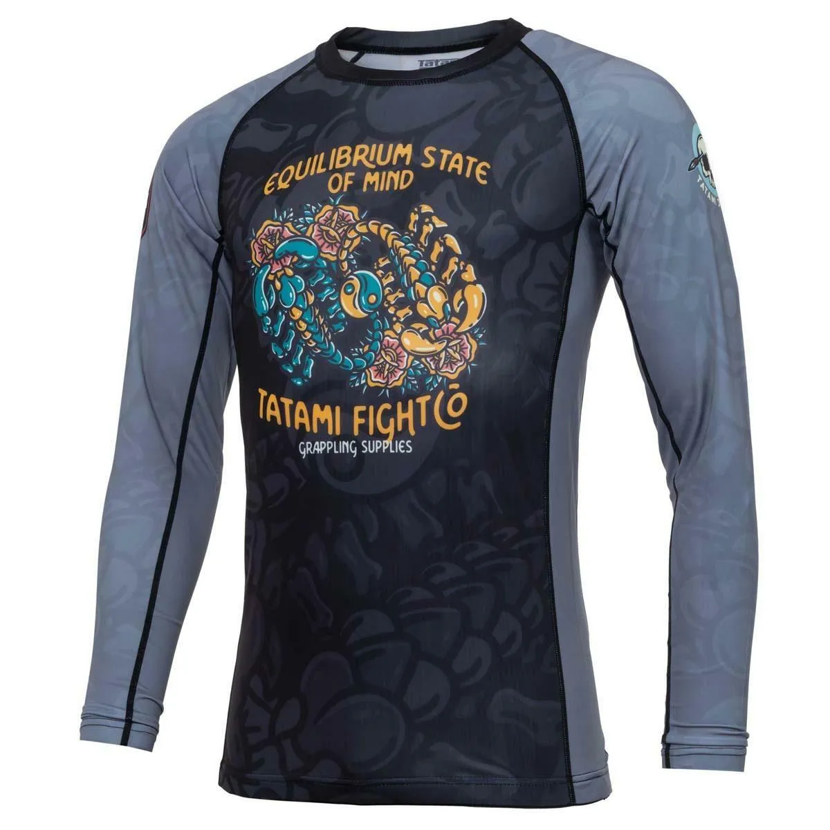 Black/Grey Tatami Equilibrium Eco Tech Recycled Rash Guard