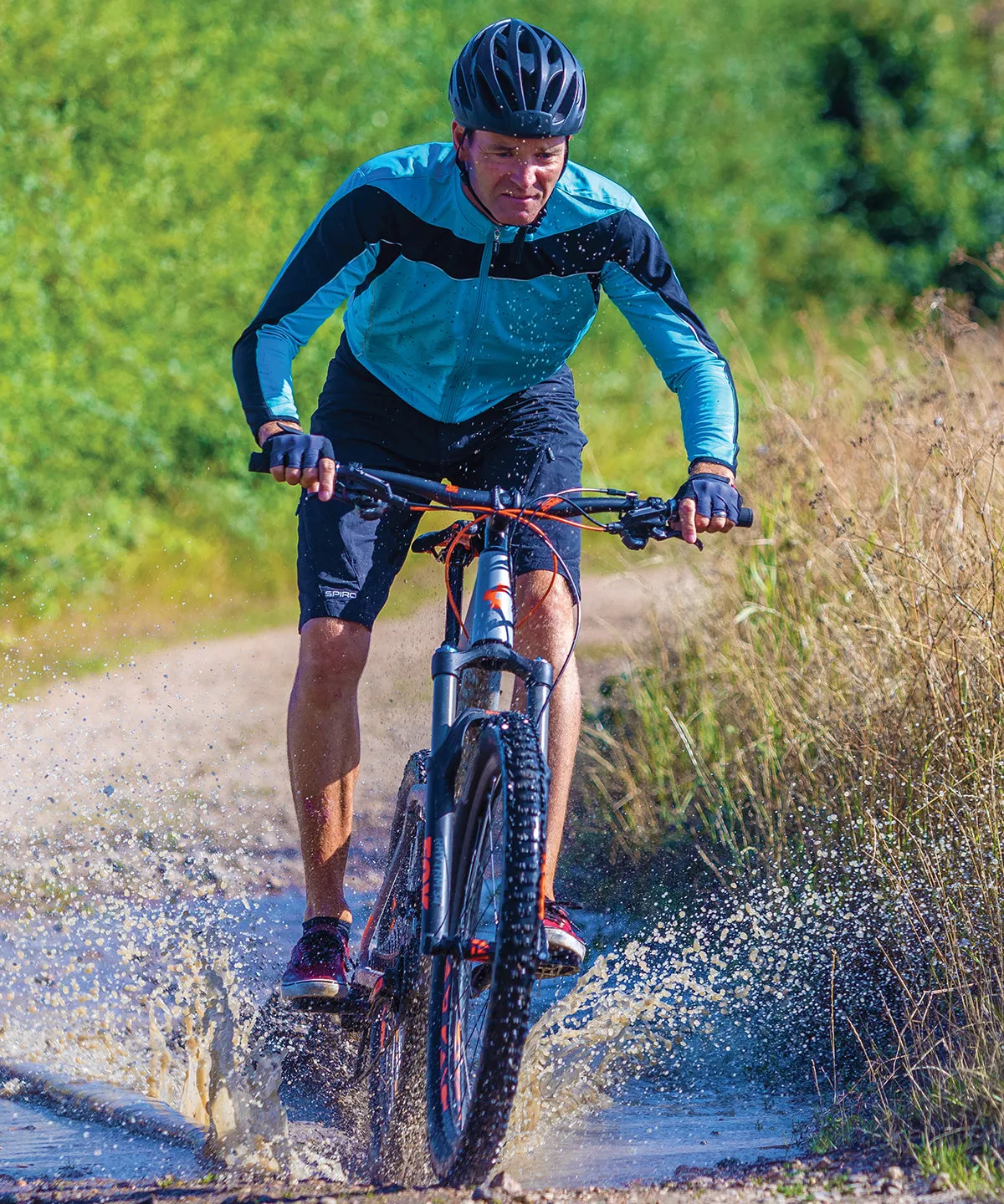 Black/White - Spiro bikewear long sleeve performance top