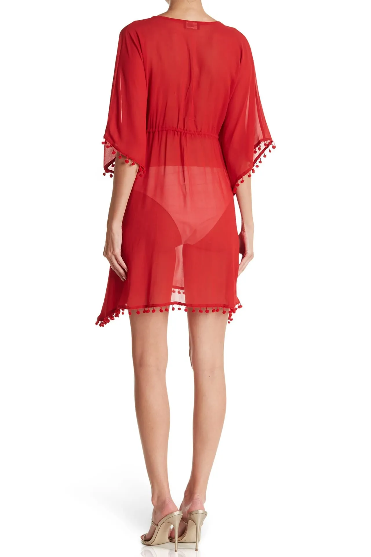 Blood Red Swim Cover Up