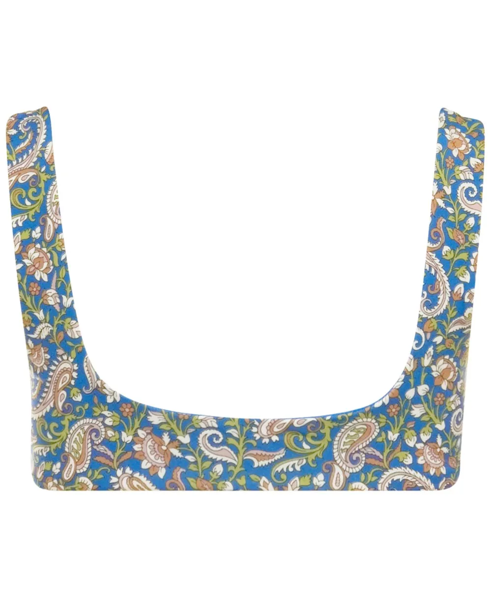 Blue Paisley Celeste Swim Top