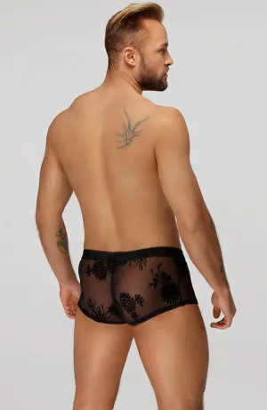 Boxer shorts with flock embroidery - Exposed