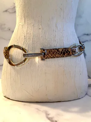 Brighton leopard belt
