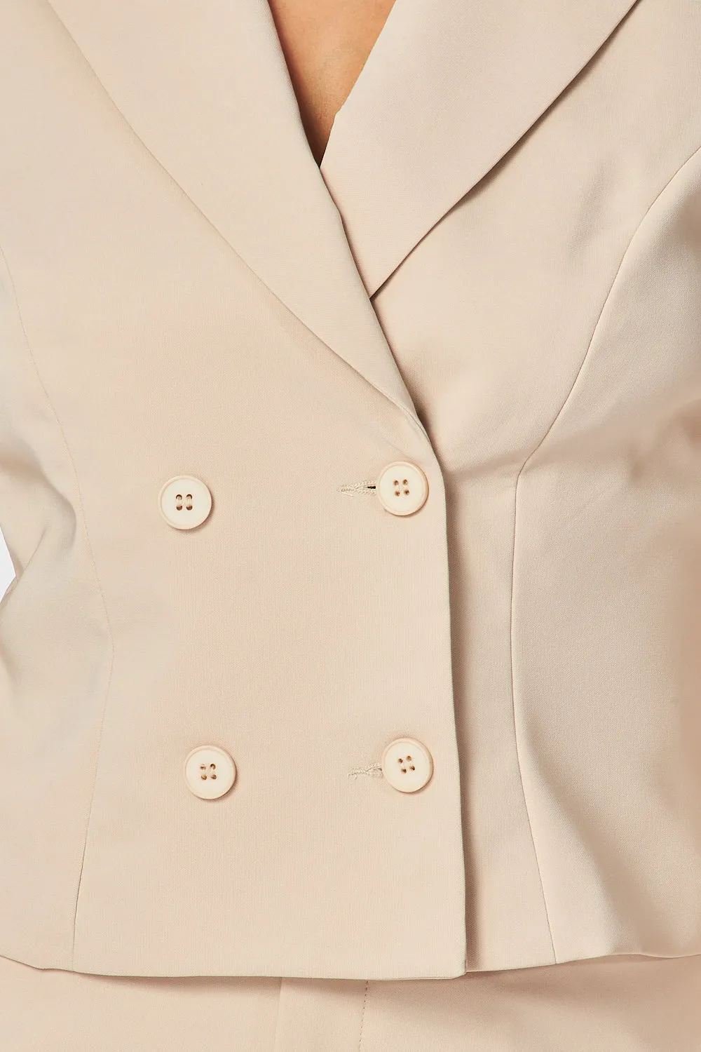 Carey Short Blazer & Straight Leg Pant Set