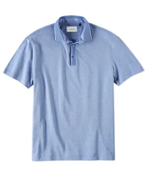 Contrast Collar Pique Polo Shirt