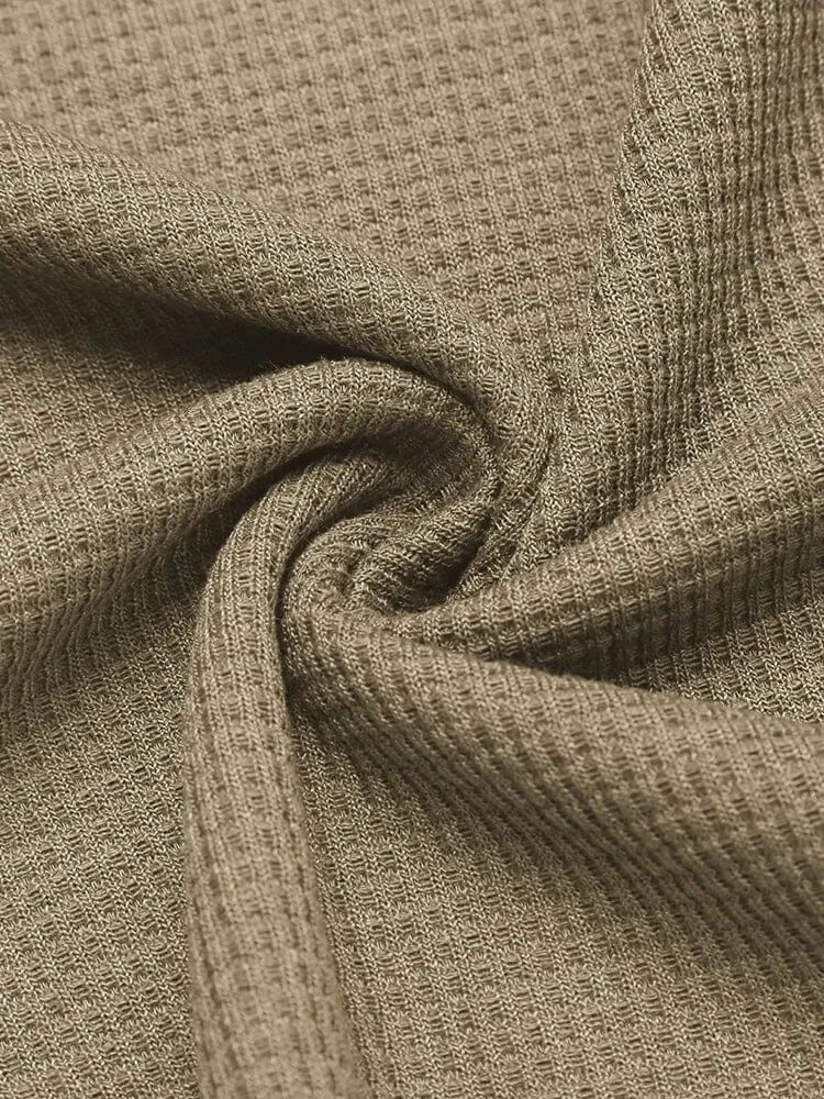 Cozy Waffle Polo Tracksuit Sets (US Only)