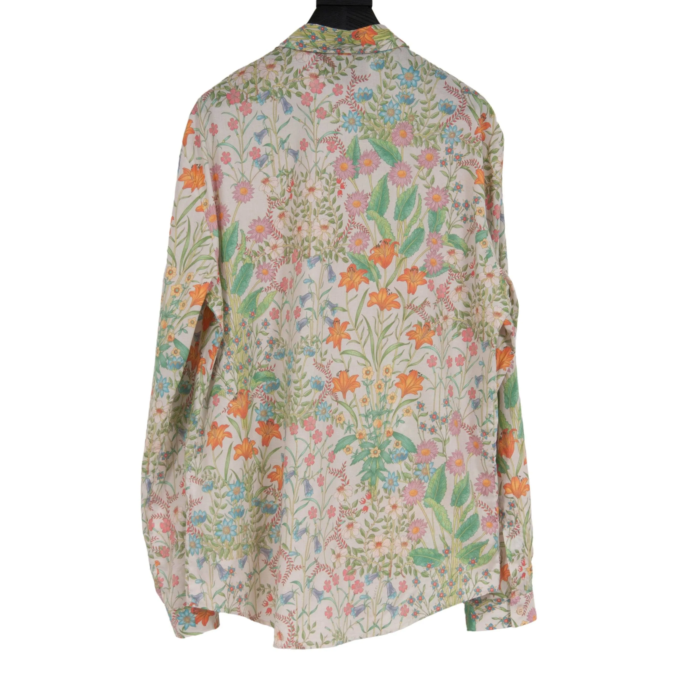 Cream Duke Floral Printed Button Down