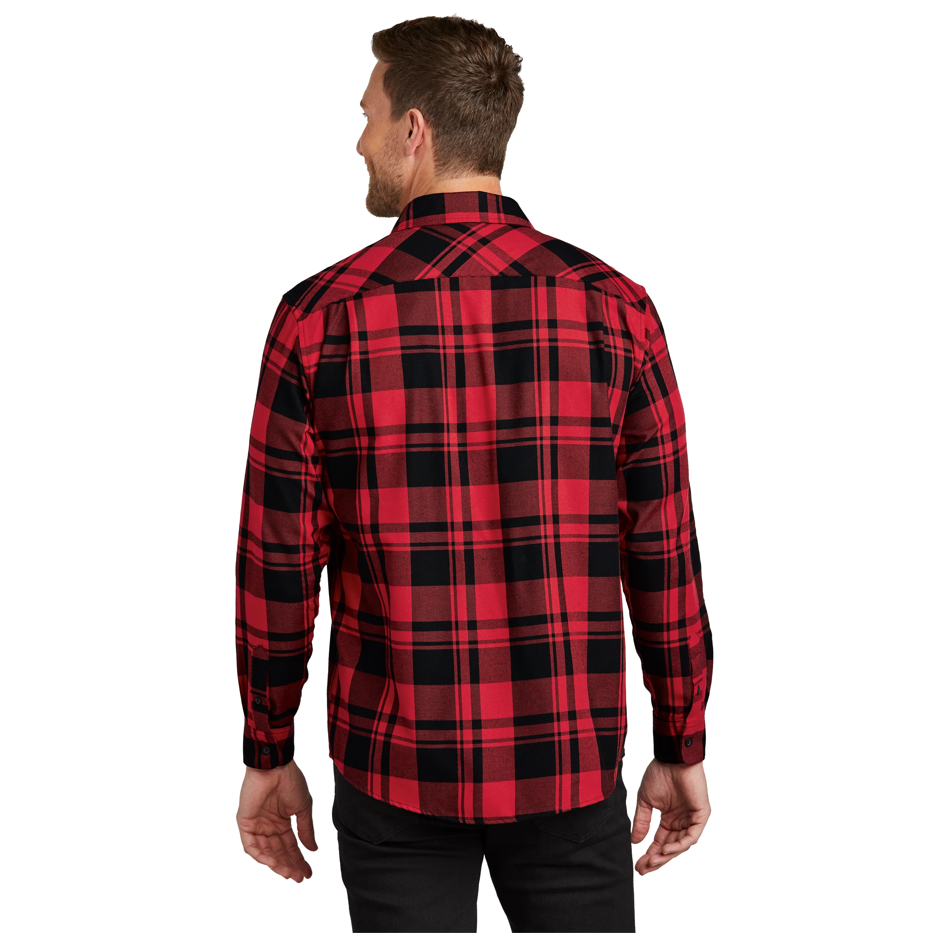 D1820M Mens Plaid Flannel Shirt