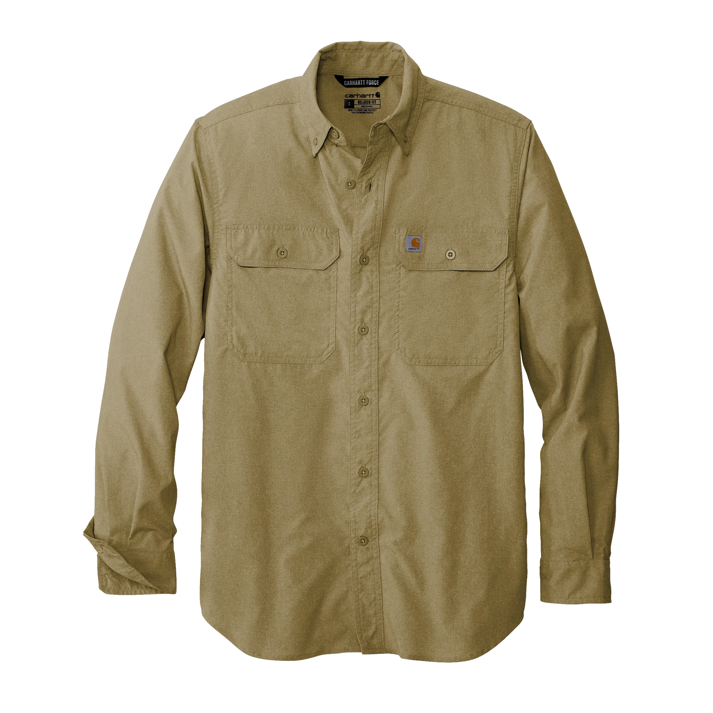 D2305 Mens Force Solid Long Sleeve Shirt