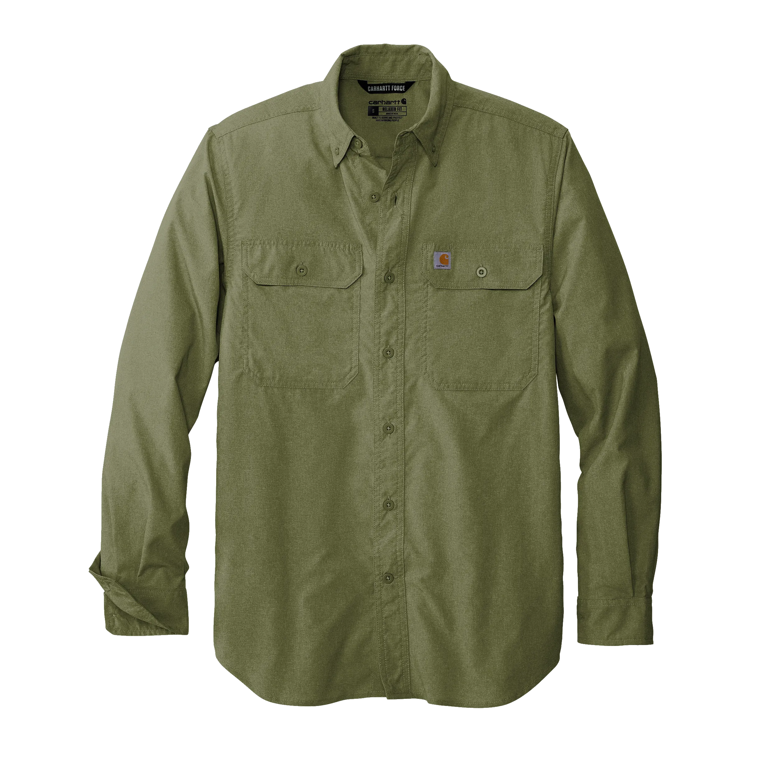 D2305 Mens Force Solid Long Sleeve Shirt