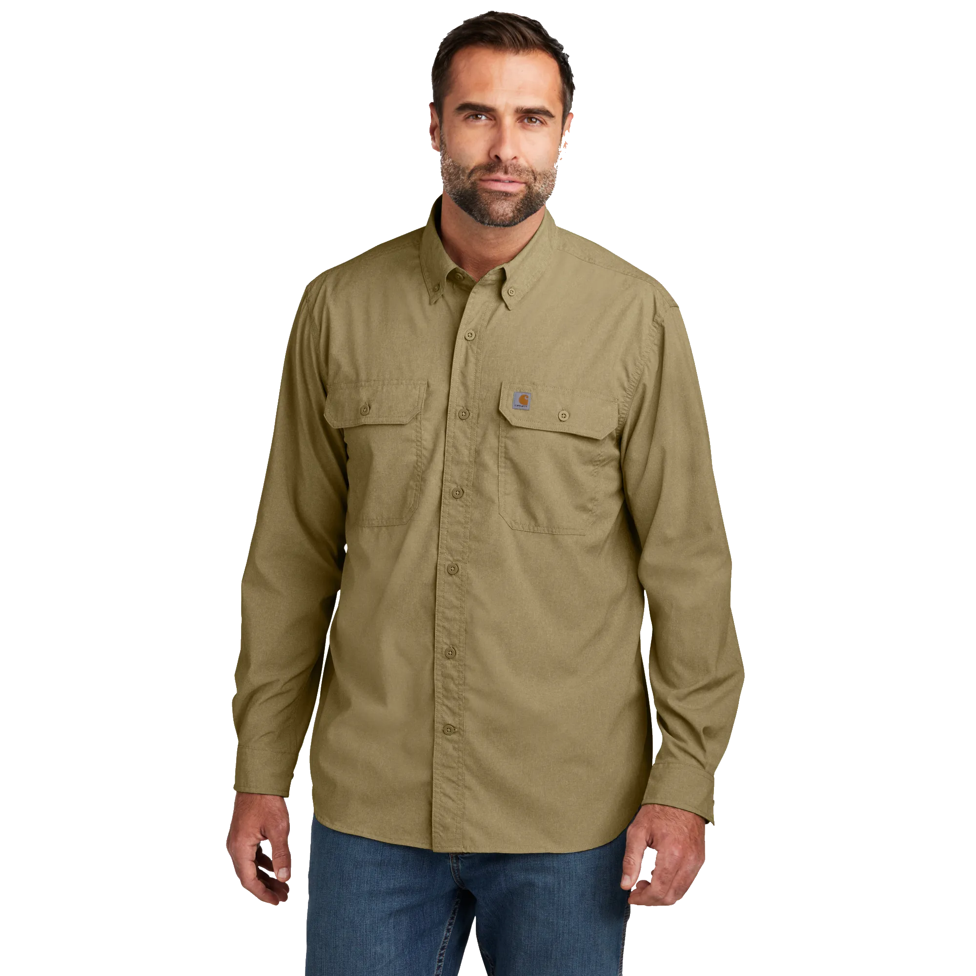 D2305 Mens Force Solid Long Sleeve Shirt