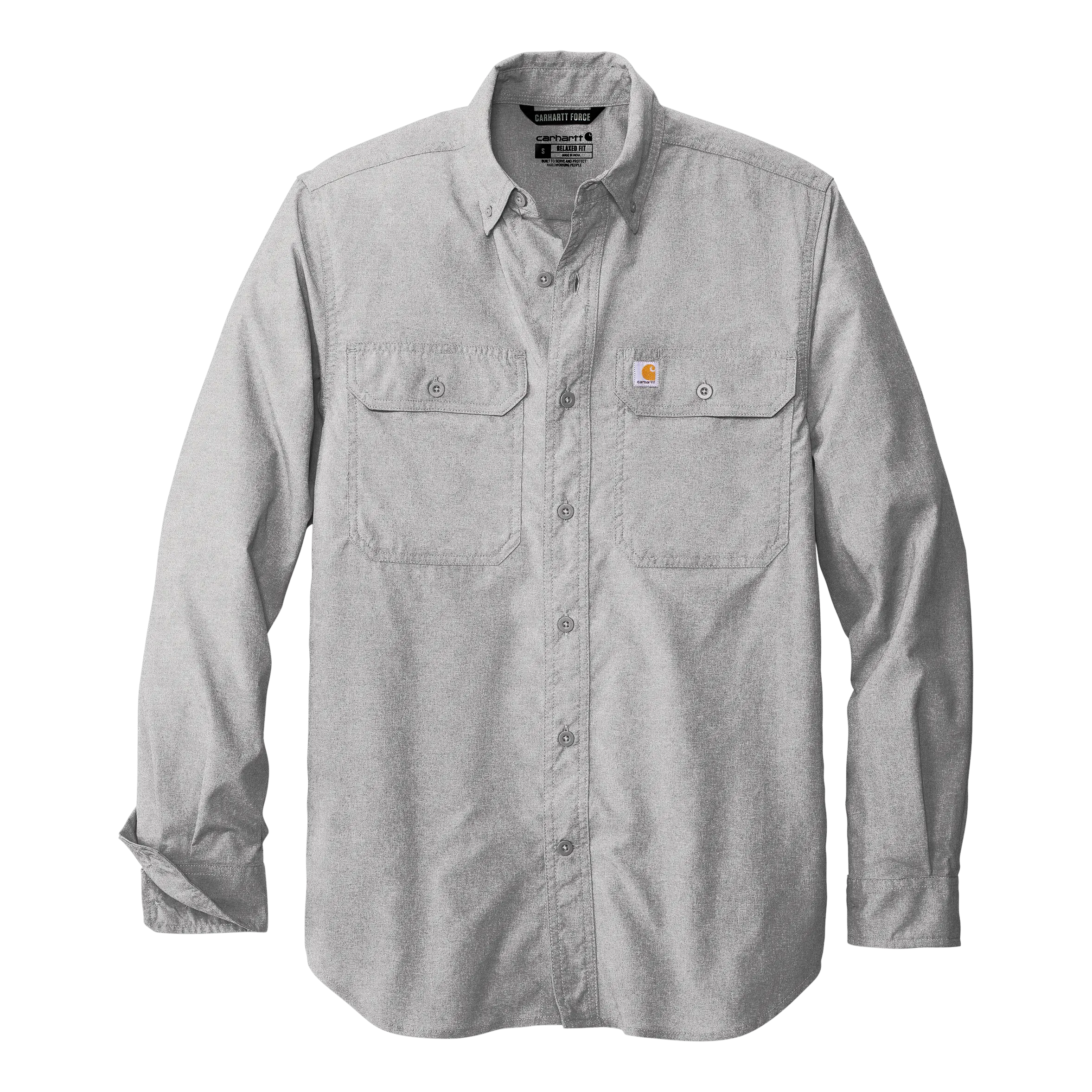 D2305 Mens Force Solid Long Sleeve Shirt