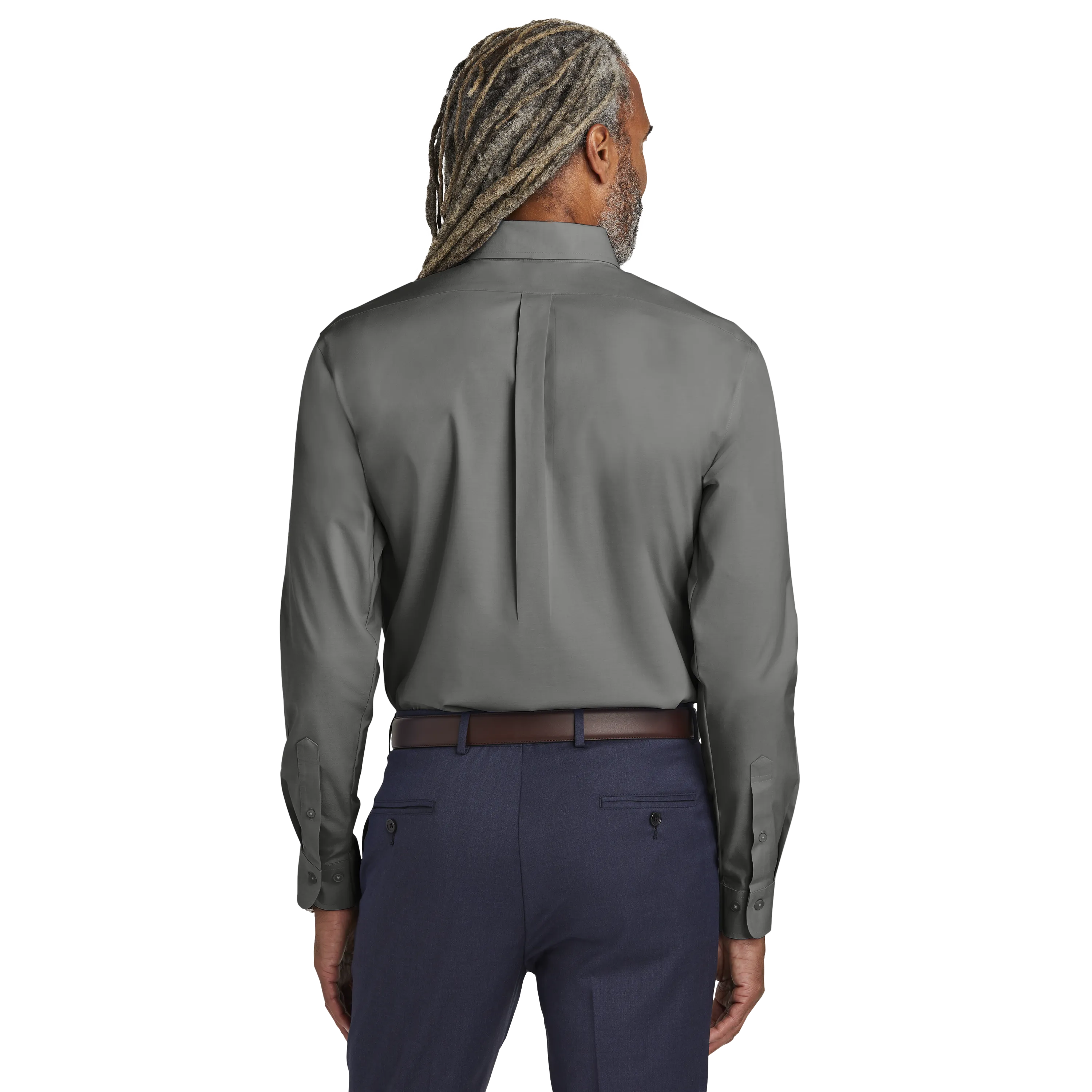 D2327M Mens Wrinkle-Free Stretch Pinpoint Shirt