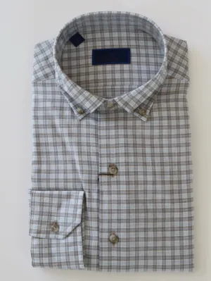 David Donahue Sand & Sky Brushed Check Shirt