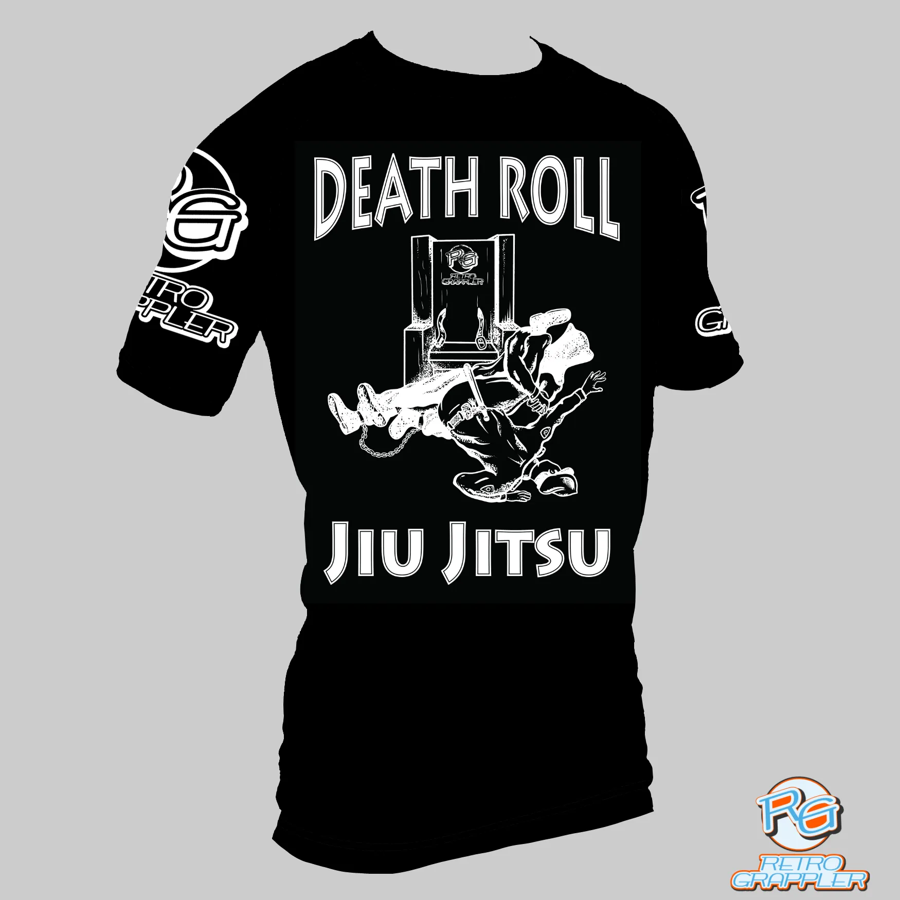 Death Roll Jiu Jitsu - Death Row Parody Rash Guard