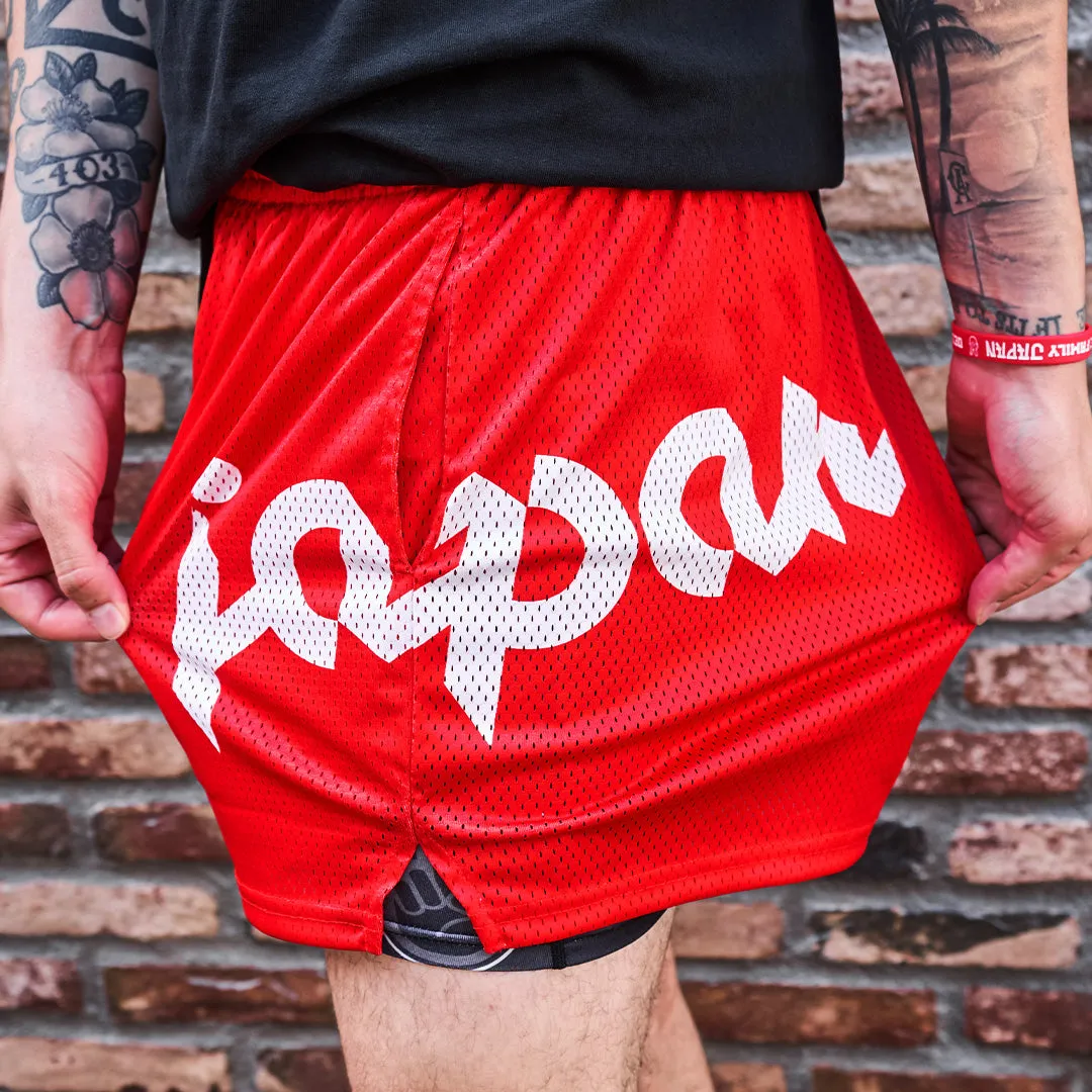 Deuce x Japan Mesh Shorts | Red - FINAL SALE