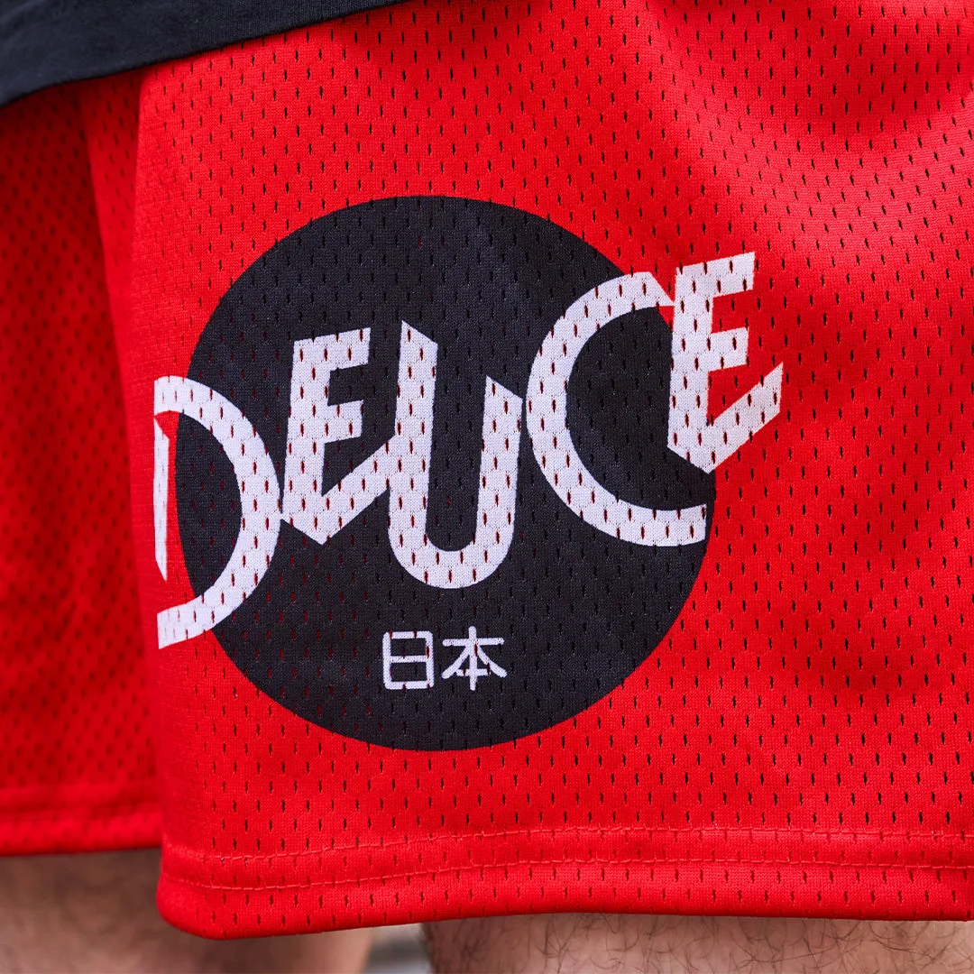 Deuce x Japan Mesh Shorts | Red - FINAL SALE