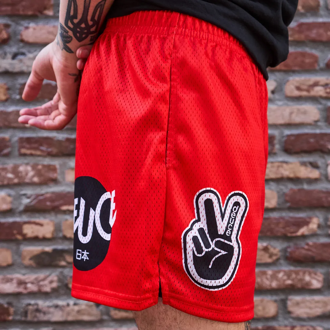 Deuce x Japan Mesh Shorts | Red - FINAL SALE