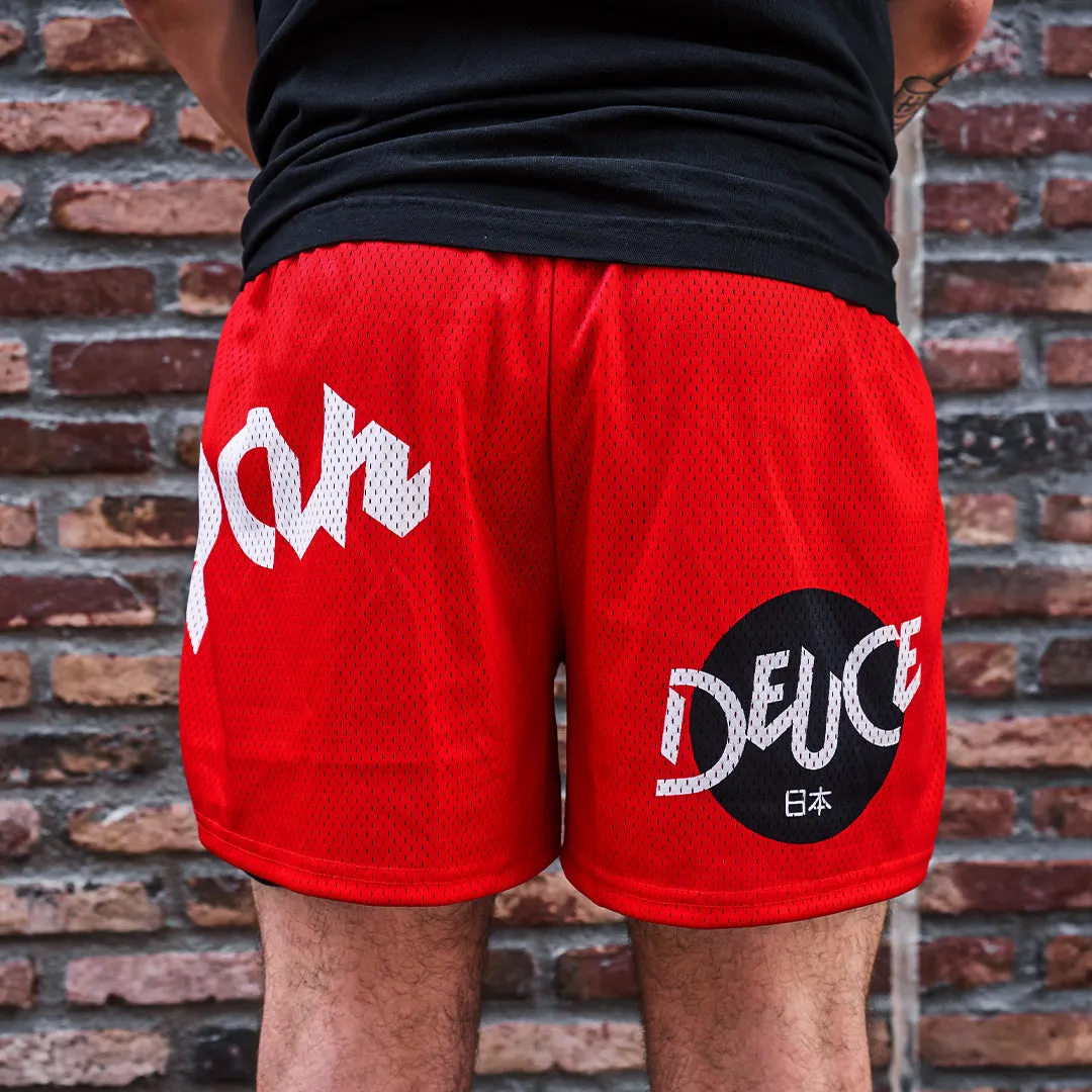 Deuce x Japan Mesh Shorts | Red - FINAL SALE