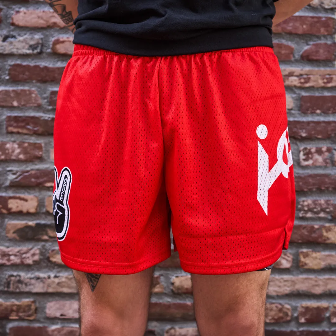 Deuce x Japan Mesh Shorts | Red - FINAL SALE