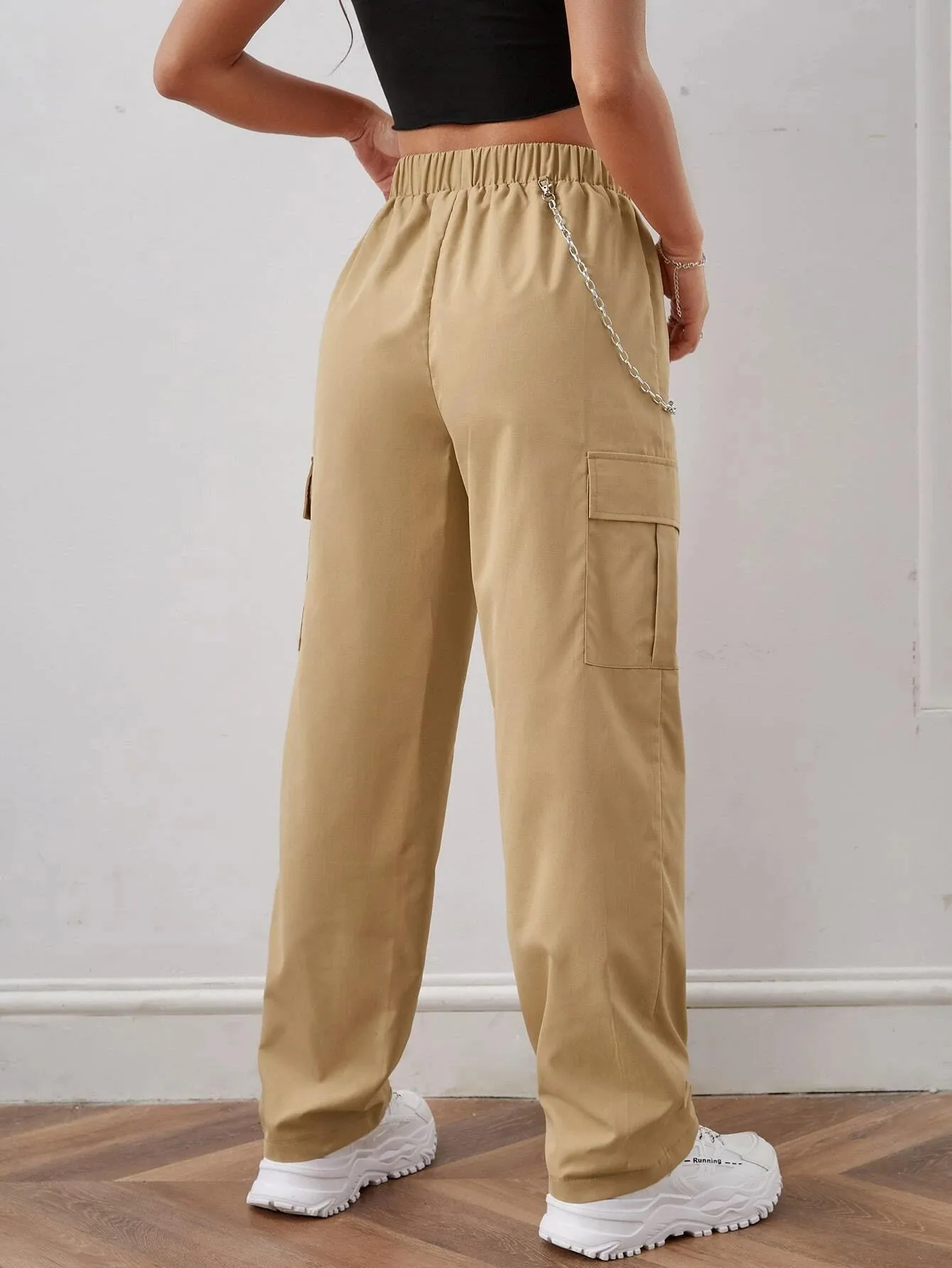 Elastic Waist Cargo Pant