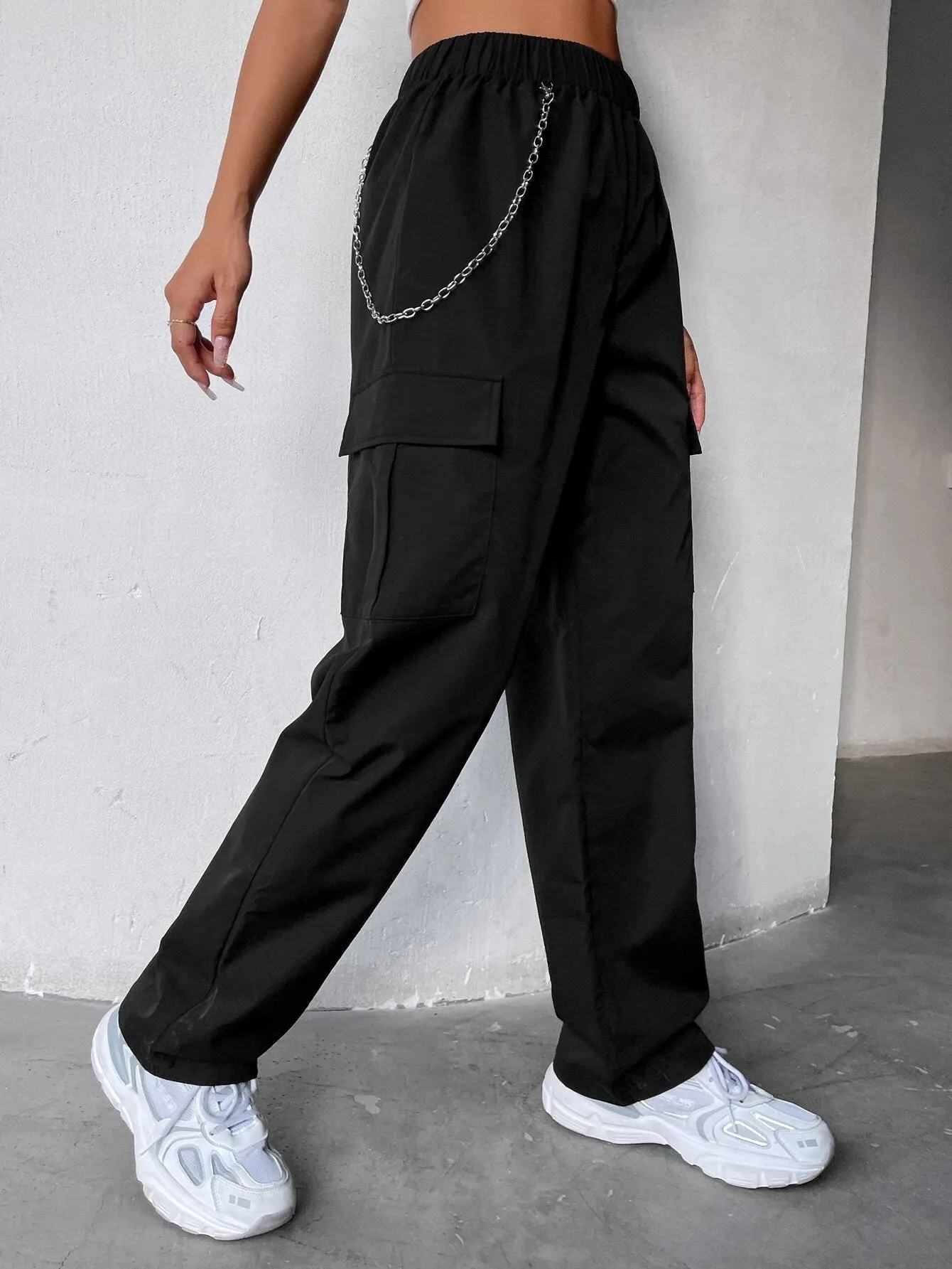 Elastic Waist Cargo Pant