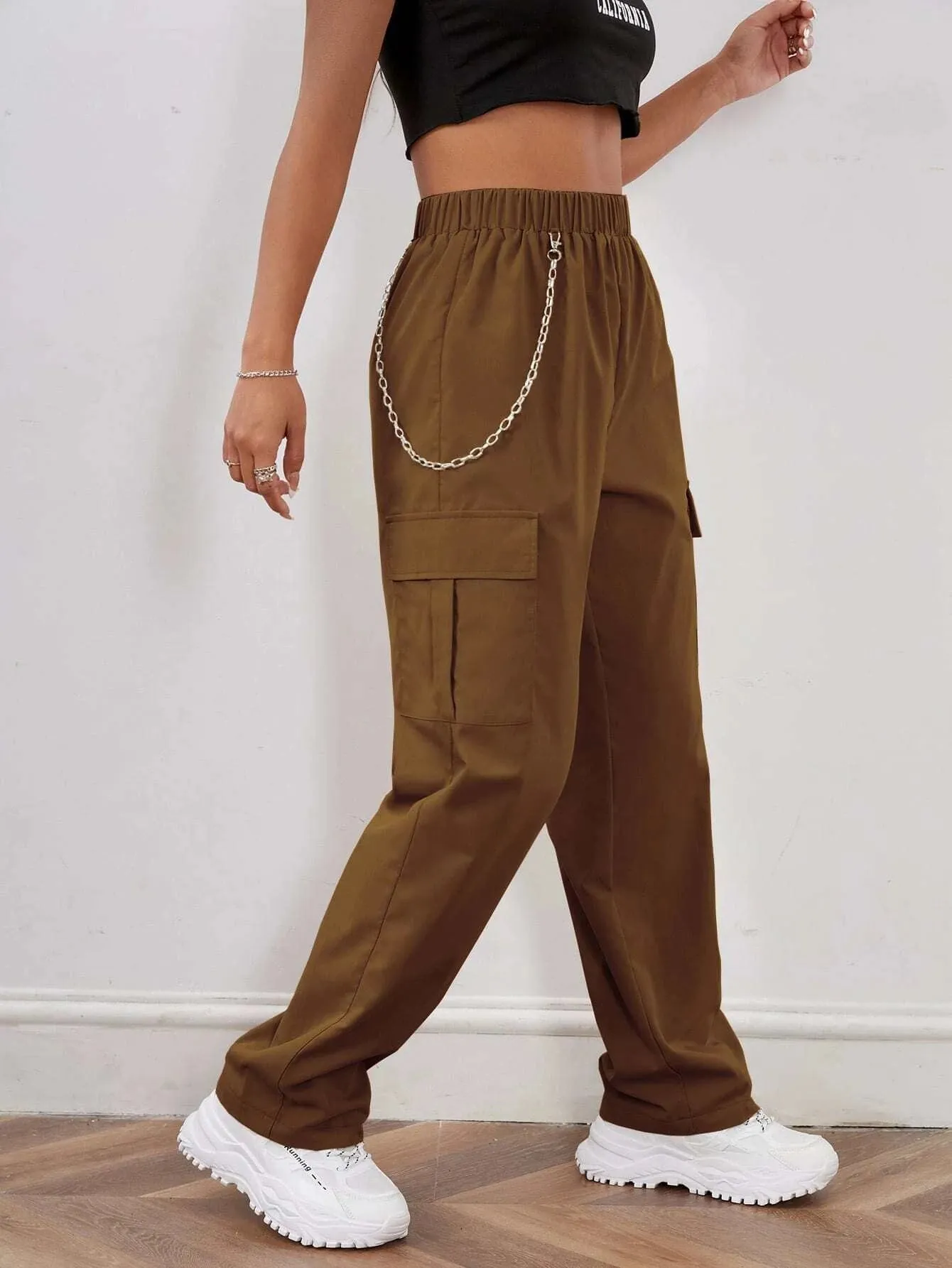 Elastic Waist Cargo Pant