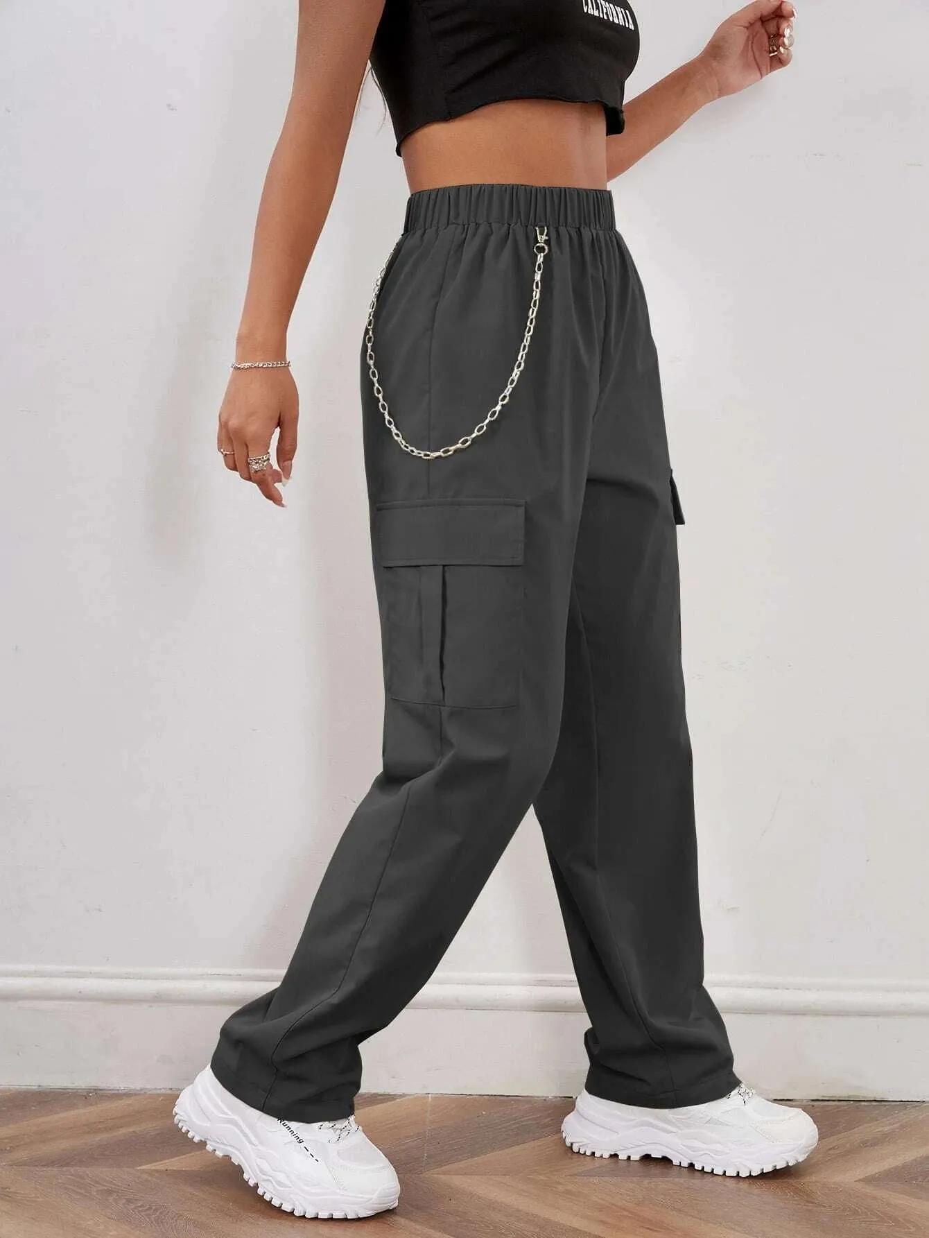 Elastic Waist Cargo Pant