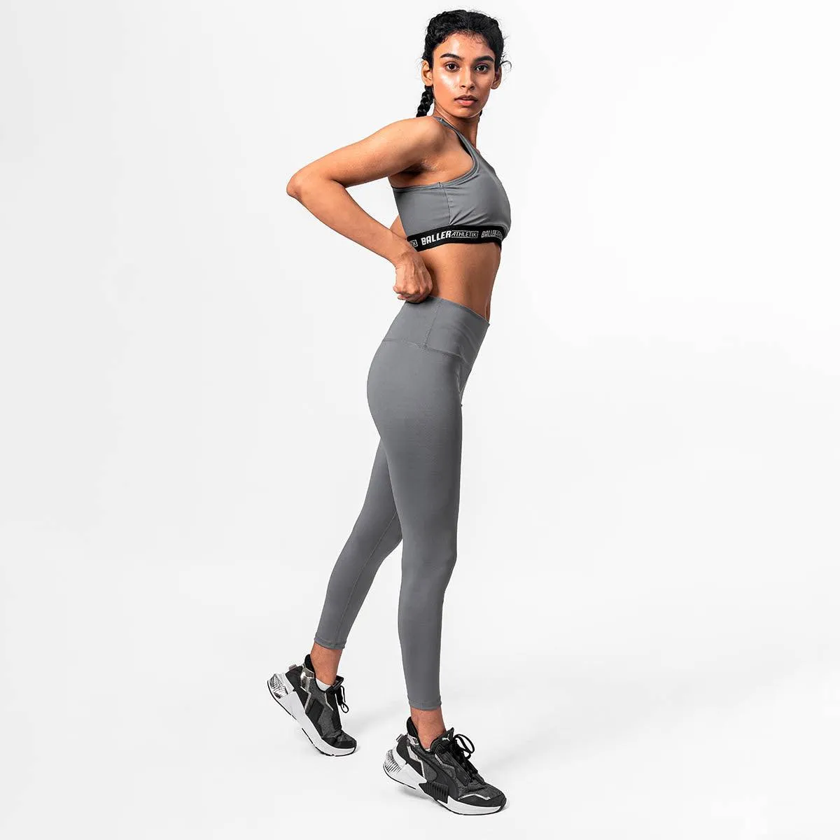 Elevate High Waist Leggings - Grey