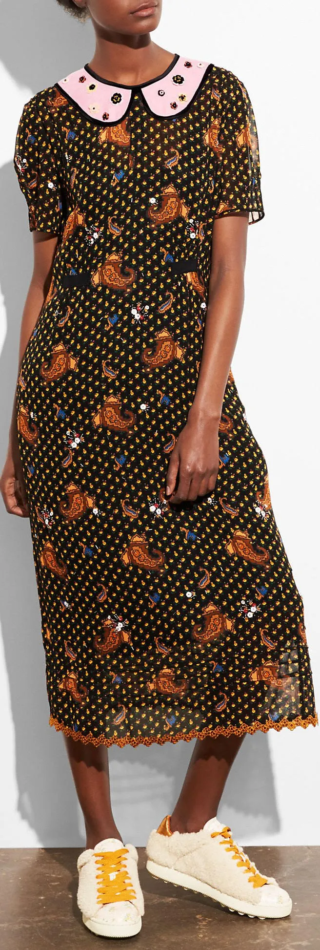 Embroidered Bouquet Dress